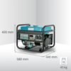 Generator pe gaz/benzina "Könner & Söhnen" KS 2900G