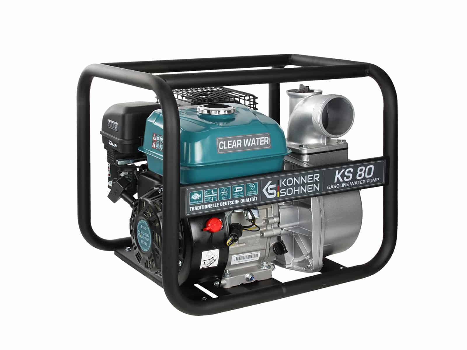 Motopompa Könner & Söhnen KS 80 pentru apă curată 1000l/min 10 Motopompa Könner & Söhnen KS 80 pentru apă curată 1000l/min - Image 10