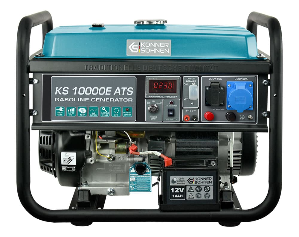 Generator de curent benzina Konner & Sohnen KS 10000E ATS monofazat 8 kW pornire electrica ATS inclus 1 Generator de curent benzina Konner & Sohnen KS 10000E ATS monofazat 8 kW pornire electrica ATS inclus