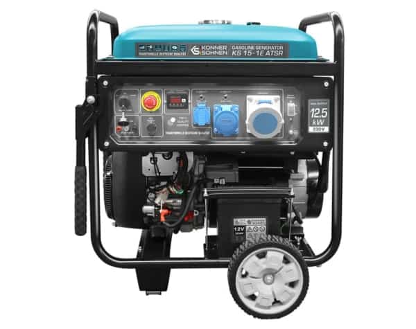 Generator de curent benzina Konner & Sohnen KS 15-1E ATSR monofazat AVR 12,5 kW pornire electrica
