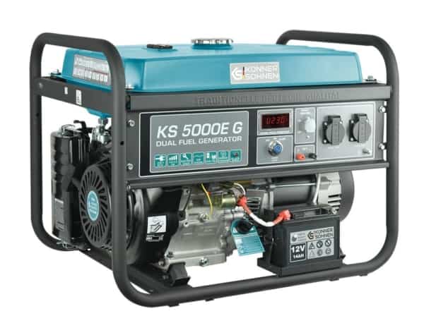 Generator de curent benzina/gaz Konner & Sohnen KS 5000E G monofazat AVR 4,5 kW pornire electrica - Image 8
