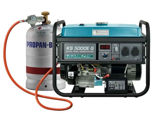 Generator de curent benzina/gaz Konner & Sohnen KS 5000E G monofazat AVR 4,5 kW pornire electrica - Image 9