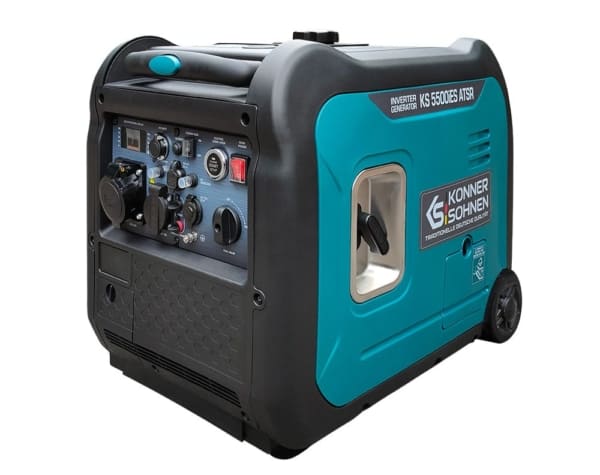 Generator de curent benzina Konner & Sohnen KS 5500iES ATSR monofazat invertor 5,5 kW pornire electrica