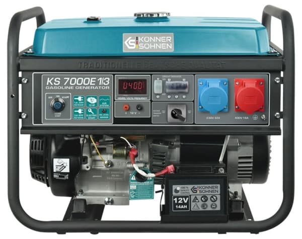 Generator de curent benzina Konner & Sohnen KS 7000E 1/3 trifazat AVR 5,5 kW pornire electrica