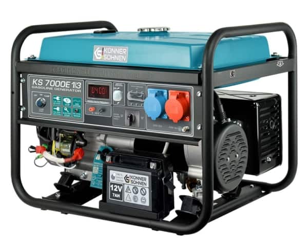 Generator de curent benzina Konner & Sohnen KS 7000E 1/3 trifazat AVR 5,5 kW pornire electrica - Image 3