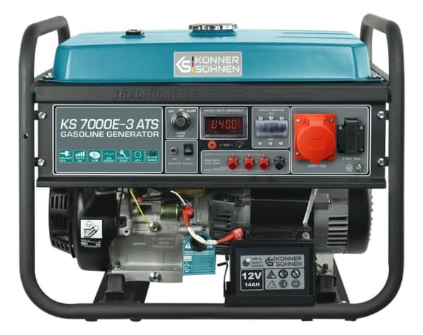 Generator de curent benzina Konner & Sohnen KS 7000E-3 ATS trifazat AVR 5,5 kW pornire electrica ATS inclus