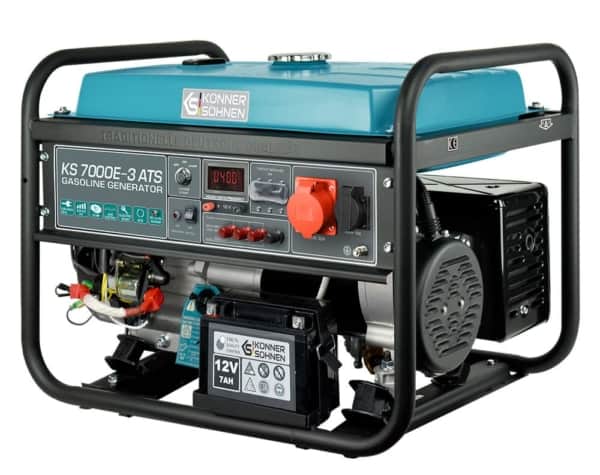 Generator de curent benzina Konner & Sohnen KS 7000E-3 ATS trifazat AVR 5,5 kW pornire electrica ATS inclus - Image 8