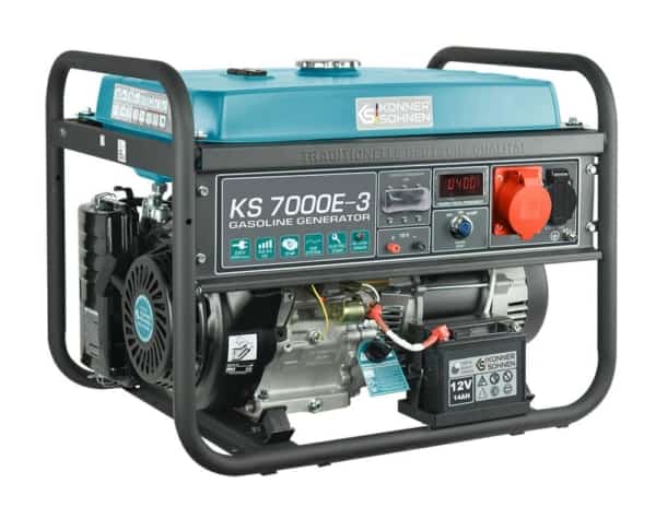 Generator de curent benzina Konner & Sohnen KS 7000E-3 trifazat AVR 5,5 kW pornire electrica - Image 8