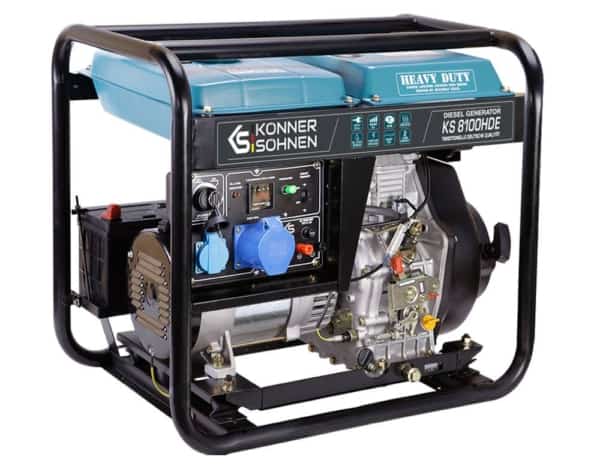 Generator de curent diesel Konner & Sohnen KS 8100HDE monofazat AVR 6,5 kW pornire electrica - Image 6