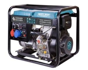 Generator de curent diesel Konner & Sohnen KS 9100HDE-1/3 ATSR trifazat 7,5 kW pornire electrica | Travandi.ro