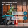 Generator pe gaz/benzina "Könner & Söhnen" KS 10000E G