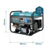 Generator pe gaz/benzina "Könner & Söhnen" KS 7000E G