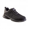 Adidasi cu protectie WSL1 PU negru-gri marimea 43