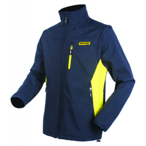 Geaca soft shell de lucru bleumarin-galben TMP XXXXL