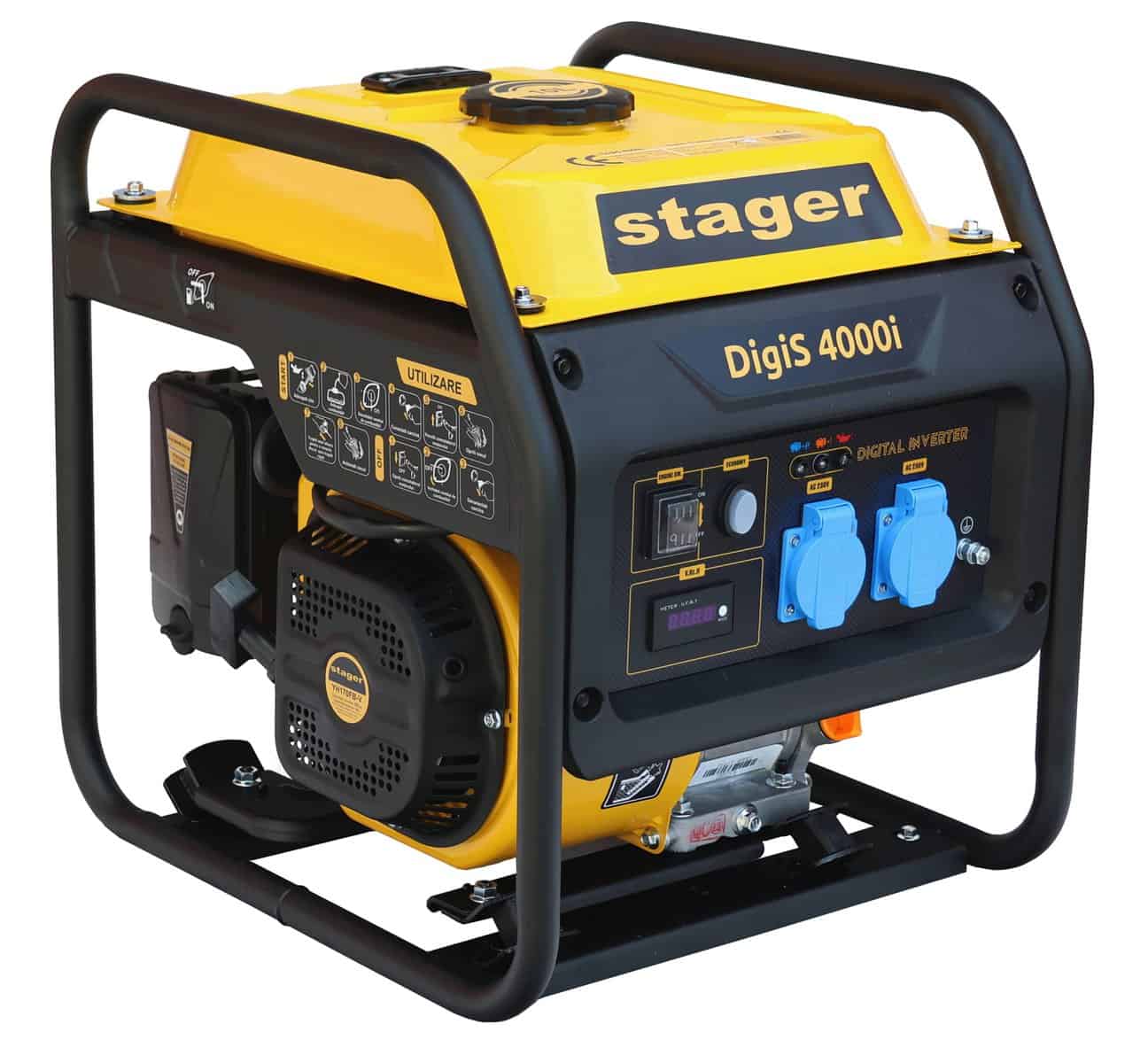 Generator de curent benzina STAGER DigiS 4000i monofazat invertor 4 kW