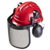 Set casca de protectie cu viziera si casti antifon RD