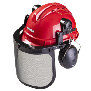 Set casca de protectie cu viziera si casti antifon RD