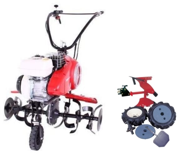 Motosapa PUBERT QUATRO JUNIOR 60H Benzina 5 CP latime 90 cm + Kit de arat