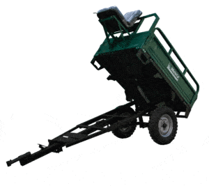 Remorca motocultor, model B cu scaun cu spatar, bena 140×100^40cm | Travandi.ro
