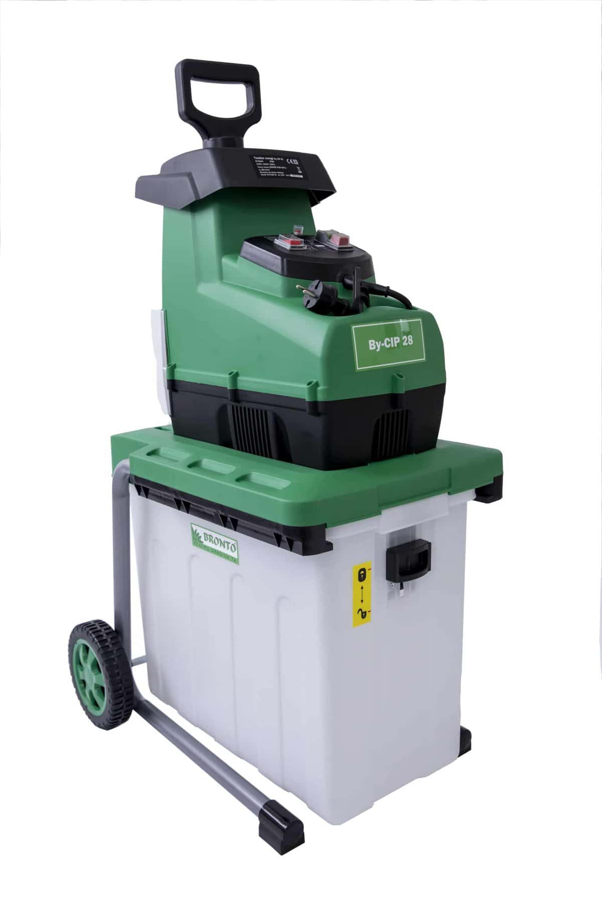 tocator crengi electric BRONTO By-cip, 44mm, putere 2800W, silent, cos colector 53L 1 tocator crengi electric BRONTO By-cip, 44mm, putere 2800W, silent, cos colector 53L