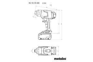 Suflanta cu aer cald Metabo HS 18 LTX 500 | Travandi.ro