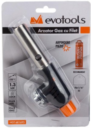 Arzator Gaz cu Filet si Aprindere PIEZO / Tip: 7/16 | Travandi.ro