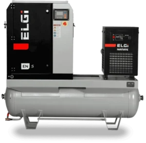 Compresor electric cu surub ELGI EN 07 7bar 7.5KW uscator si rezervor inclus compatibil FA50/FA60