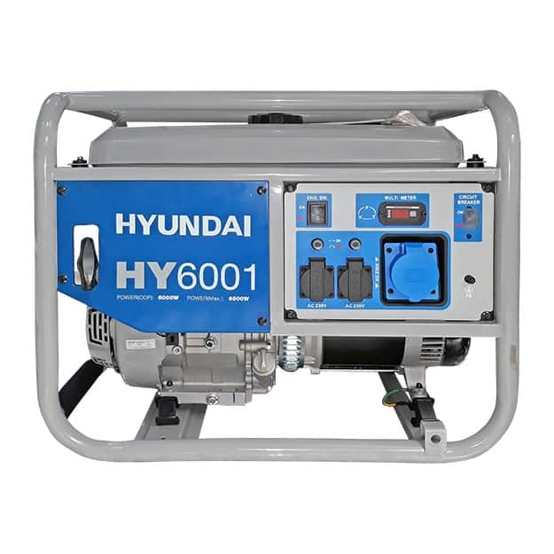 Generator de curent benzina HYUNDAI HY6001 monofazat AVR 6,6 kW 2 Generator de curent benzina HYUNDAI HY6001 monofazat AVR 6,6 kW - Image 2