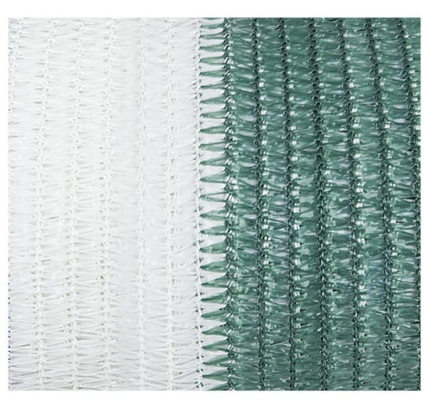 Plasa Umbrire Multicolor HDPE UV lungime: 10m, lățime: 2m, culoare: Alb-Verde, grad de umbrire: 95% - Image 5