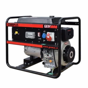Generator de curent diesel GENMAC CombiPlus G6500YEO trifazat AVR 5,5 kW