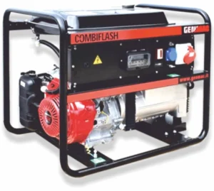 Generator de curent diesel GENMAC CombiFlash G221HEO-M trifazat AVR 5,7 kW pornire electrica