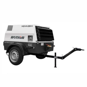 Motocompresor ROTAIR MDVN 26KEco5 2500 l/min/6.5bar motor Kubota25cp tractabil santier+kit sablare