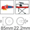 Disc Montolit TCS85  Red Line pentru gresie portelanata/ceramica Ø 85 mm M22.2