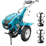 Motocultor DAKARD HS 1100D Benzina 16 CP latime 120 cm + Capota cu far + Roti cauciuc