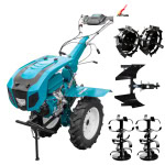 Pachet Motocultor DAKARD HS 1100D NEW Benzina 18 CP latime 120 cm + Roti metalice + Plug reversibil