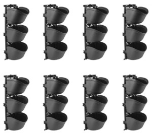 Set ghiveci pentru peretele vertical 8" 30x24x21cm
