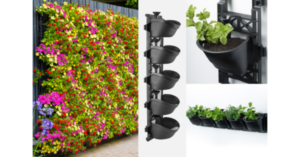 Set ghiveci pentru peretele vertical 8" 30x24x21cm - Image 3