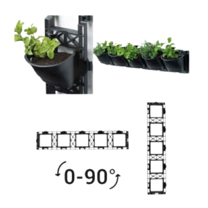 Set ghiveci pentru peretele vertical 8" 30x24x21cm | Travandi.ro