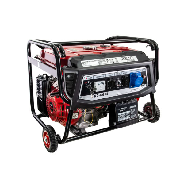 Generator de curent benzina RAIDER RD-GG12 monofazat AVR 7.5 kW pornire electrica - Image 2