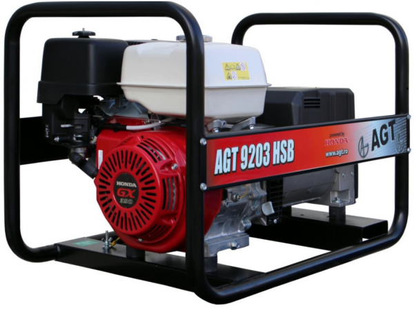 Generator de curent benzina AGT 9203 HSB trifazat 6,8 kW AVR 3 in 1