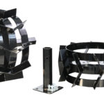 ProGARDEN Set 2 roti metalice 400x8 cu manicot 32mm