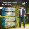 Foarfecă electrică pentru tuns gard viu fără fir KS HT-20V