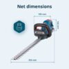 Foarfecă electrică pentru tuns gard viu fără fir KS HT-20V