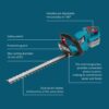 Foarfecă electrică pentru tuns gard viu fără fir KS HT-20V