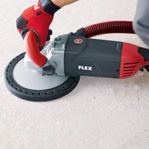 Masina de slefuit cu disc diamantat Flex LD 24-6 180 Kit Turbo-Jet, 2400 W, 180 mm, 6500 rpm, cu disc Turbo-F-Jet si disc PKD-Jet 6-Cut | Travandi.ro
