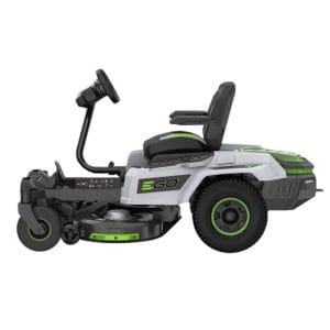 Set tractor de tuns iarba Ego Power ZT4201E-S, cu 2 acumulatori 56 V/10.0 Ah, 107 cm, cu volan | Travandi.ro