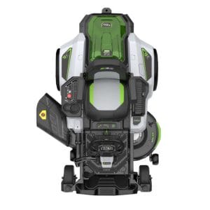 Set tractor de tuns iarba Ego Power ZT4201E-S, cu 2 acumulatori 56 V/10.0 Ah, 107 cm, cu volan | Travandi.ro
