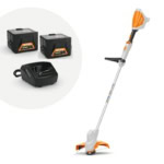 Set motocoasa cu acumulator STIHL FSA 57 cu 2 x baterie AK 10 si incarcator AL 101