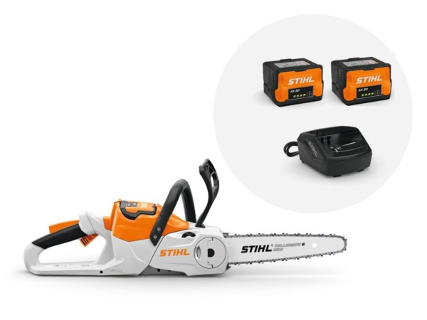 Set motoferăstrău electric cu acumulator STIHL MSA 70.0 C-B cu 2 baterii AK 30 si incarcator AL 101