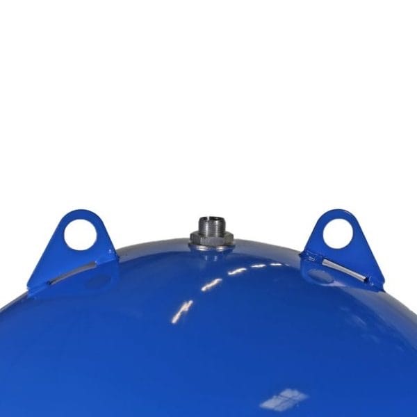Vas de expansiune vertical Wassertechnik WTH150VMBLUE, apa rece, volum 150 l, presiune max.10 bari, cu suport, manometru - Image 3